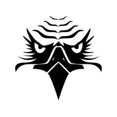 The eagle icon is black, on a white background.