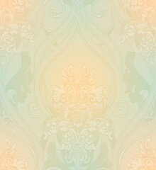 Classical luxury old fashioned damask ornament, royal seamless texture for wallpapers, textile, wrapping. Vintage exquisite floral baroque template.