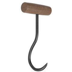 3d rendering illustration of a meat hook