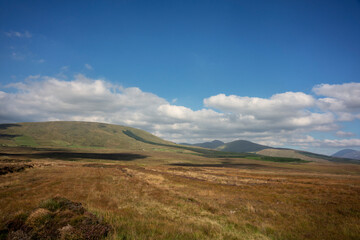 Impressive landscape of the vast and remote peatlands at the edge of Wild Nephin National Park, co. Mayo, Ireland.