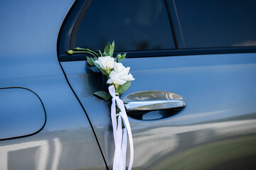 auto przygotowania ślub wesele dekoracja kwiaty