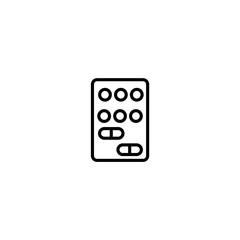 Pills concept line icon. Simple element illustration.Pills concept outline symbol design