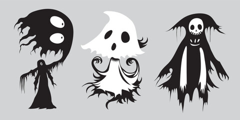 Halloween ghosts set