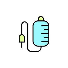 Obraz premium infuse line icon. Simple element illustration. infuse concept outline symbol design.