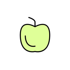 Apple concept line icon. Simple element illustration.Apple concept outline symbol design