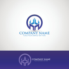 Architect Construction Solutions Vector Logo Template. Architect Construction Idea.