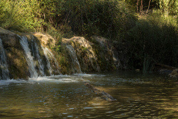 Cascada de la Font del Quinzet en Alcoy, Comunidad Valenciana, España