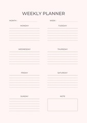 weekly planner