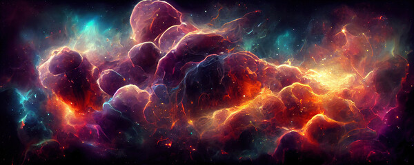 abstract universe and nebulas 