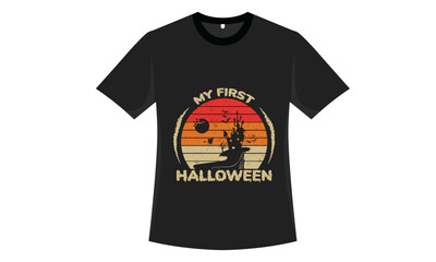 	
Halloween Pumpkin Vector Illustration T-shirt Design	T-shirt mockup in white, gray and black colors.