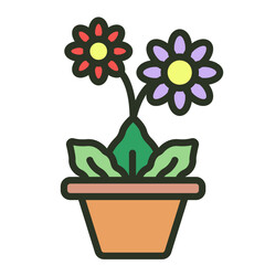 gerbera daisy icon