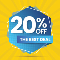 Sale banner template design, Big sale special offer, end of season Super Flash Sale banner, Promotion marketing material, Up to 20 percent discount 