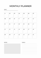 monthly planner