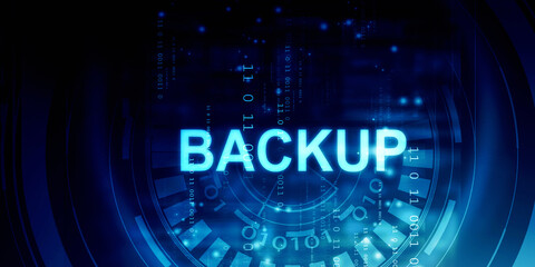 2d illustration back up concept
