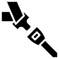 SEAT BELT glyph icon