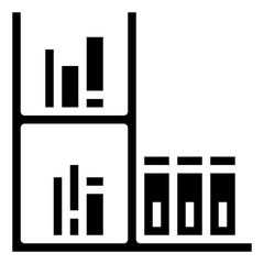 BOOKSHELF glyph icon