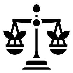 ENVIRONMENTAL LAW glyph icon