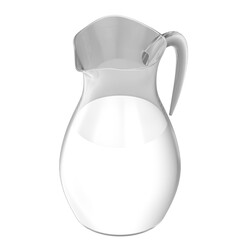 3d rendering illustration of a milk carafe