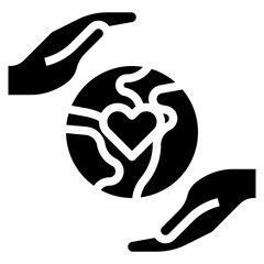 EARTH DAY 2 glyph icon