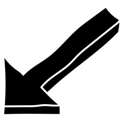 LEFT DOWN glyph icon