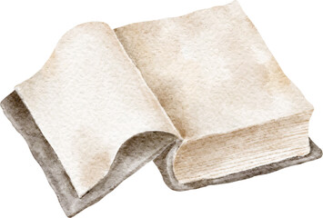 Opened old book illustration