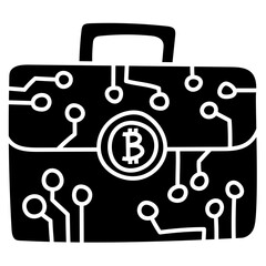 Obraz premium PORTFOLIO glyph icon