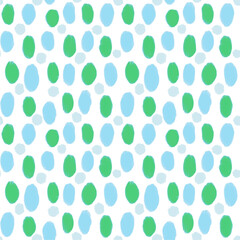 楕円水玉模様シームレスパターン、筆書きドット模様、手描きのシームレス模様、手描きテキスタイルパターン、水玉模様のリピートパターン