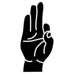 HAND 21 glyph icon