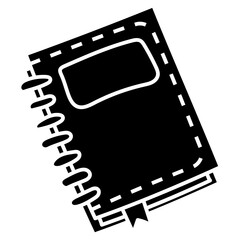 Fototapeta premium NOTEBOOK glyph icon