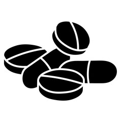 PILLS glyph icon