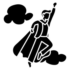 SUPER EMPLOYEE glyph icon