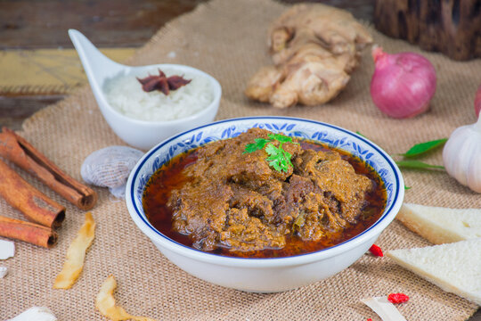 goat or beef curry thai food malaysia