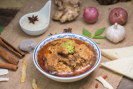 goat or beef curry thai food malaysia