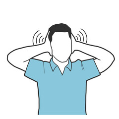 이명 병증 증상 일러스트