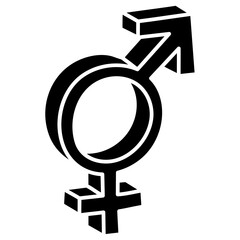 BIGENDER glyph icon