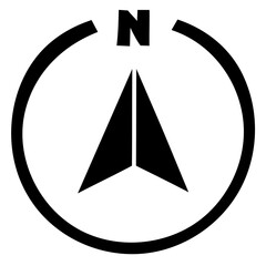 NORTH glyph icon