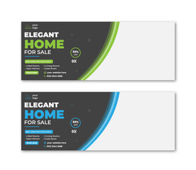 Elegant home Facebook Cover Design Template