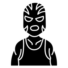 WRESTLING glyph icon