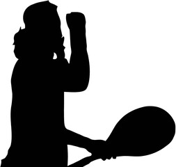 tennis player silhouette design very cool