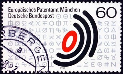 Postage stamp Germany 1981 European Patent Office