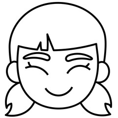 Fototapeta premium HAPPY line icon
