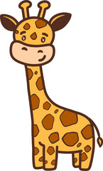 Fototapeta premium Cute giraffe Illustration for design element