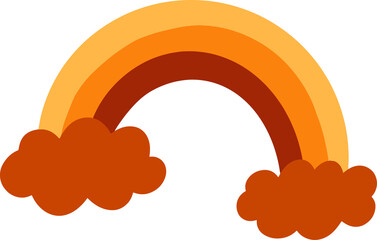 Cute rainbow Illustration for design element