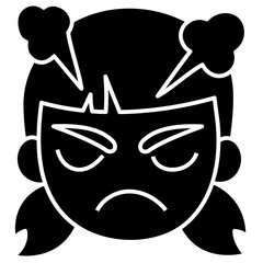 ANGRY glyph icon
