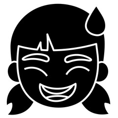 EMBARRASSED glyph icon