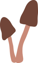 Cute mushroom Illustration for design element