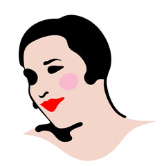 Portrait of a cabaret girl