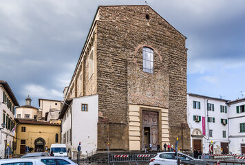 Fototapeta na wymiar Florence, Italy. Medieval Church of Santa Maria del Carmine