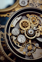 Fototapeta na wymiar close up of mysterious clock