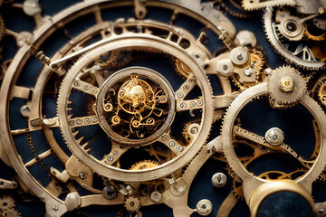 close up of mysterious clock